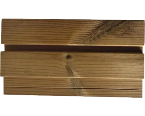 Profilé cadre duo pin du Nord thermo 27x144x4200 mm Profil de façade en bois