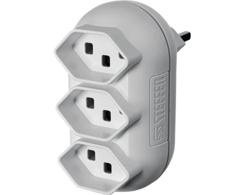 Adaptateur Suisse-Europe T23 blanc - HORNBACH