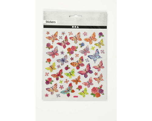 Sticker selbstklebend, Schmetterlinge, 15x16.5 cm