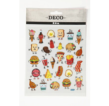 Aufkleberbogen mit Lebensmittelmotiven für Dekorationszwecke