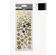 Aufkleber mit Sternenmotiven in unterschiedlichen Größen und Designs