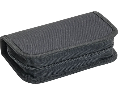 Trousse à outils noire avec fermeture éclair