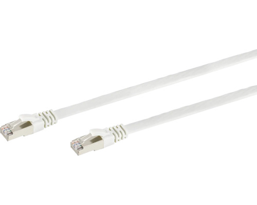 Câble LAN CAT.7 U/FTP slim blanc 10 m