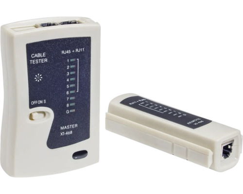 Testeur de câblage RJ11+ RJ45 pour la vérification de câbles avec 8 fils max. Testeur de câbles réseau pour tester les câbles RJ45 et RJ11
