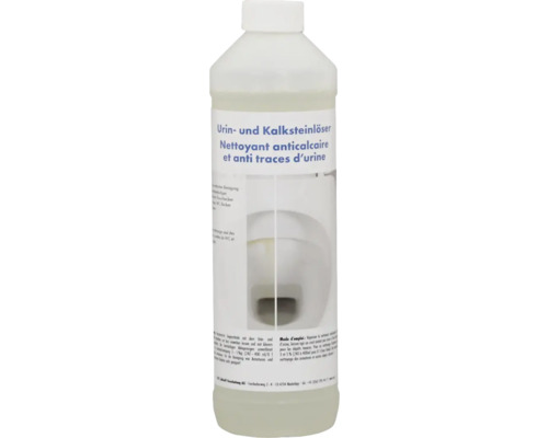 ZVG Nettoyant anticalcaire et anti-traces d'urine 750 ml Bouteille de dissolvant d''urine et de calcaire