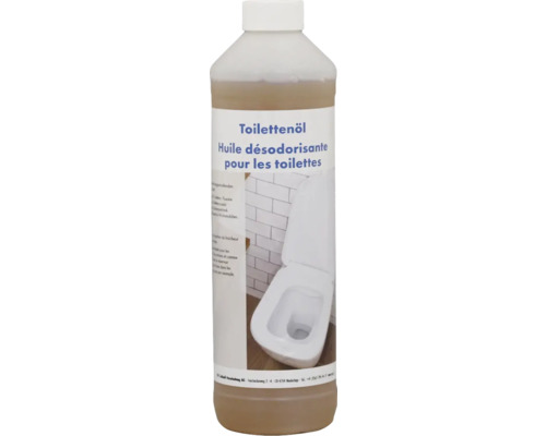 ZVG Huile désodorisante pour les toilettes orchidée 750 ml Huile de toilette dans une bouteille en plastique