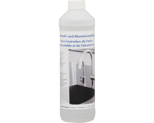 ZVG Produit d'entretien pour inox et aluminium 750 ml Bouteille d''entretien pour acier inoxydable et aluminium
