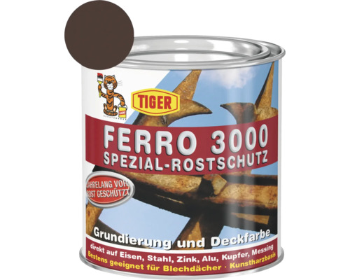 Tiger Ferro 3000 Spezial Rostschutz Grundierung und Deckfarbe in Dose