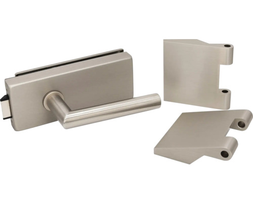 Ensemble de serrures de porte en verre avec poignée et ferrures