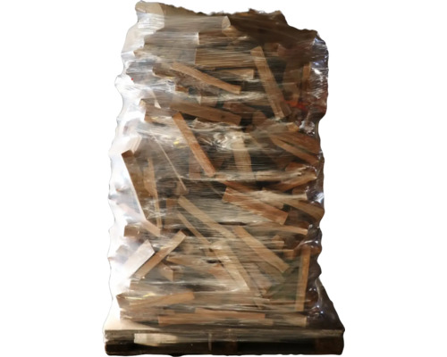 Stère bois de hêtre pour le chauffage 1 m³ (1 SRM) Palette de bois de chauffage emballée sous film plastique