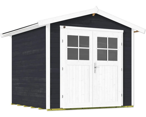 Abri de jardin avec double porte et fenêtres