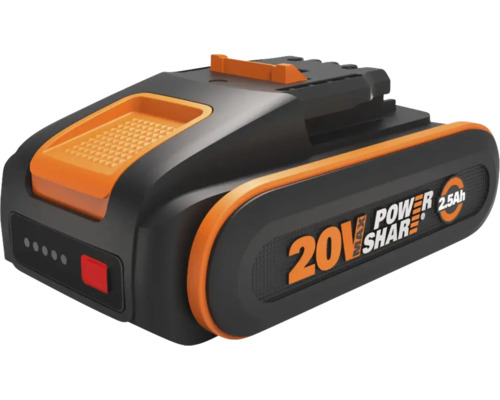 Worx 20 Volt Akku mit 2,5 Amperestunden