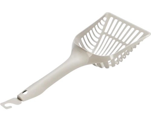 Pelle à litière pour chat en plastique avec manche et trou de suspension