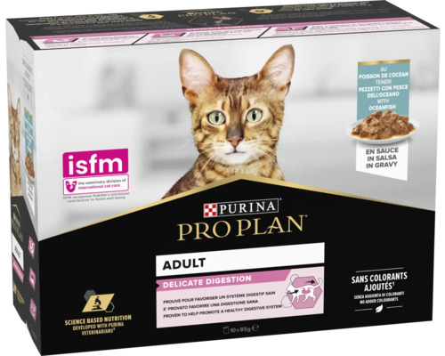 Purina Pro Plan Adult, nourriture pour chat, digestion délicate, poisson de l''océan