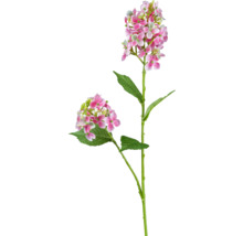 Hortensia artificielle avec fleurs et feuilles sur une tige
