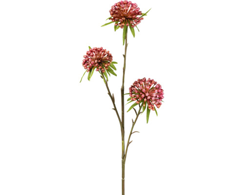Plante artificielle Allium H 62 cm rose
