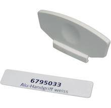Aluminium Handgriff in Weiss
