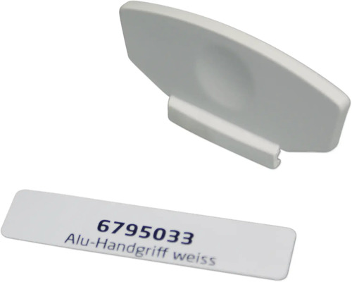 Aluminium Handgriff in Weiss