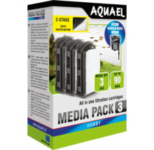 Aquael Media Pack 3 Hobby pour filtre intérieur Versa Max Mini