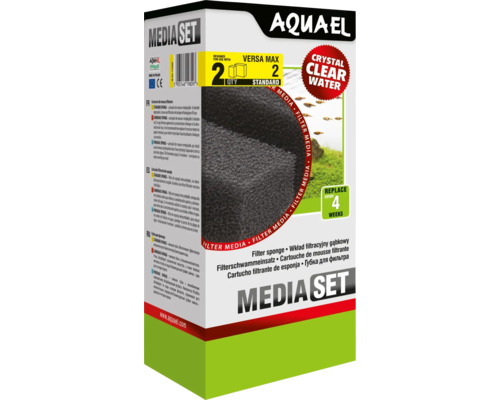 Aquael Media Set für Versa Max Filter mit Filterschwamm