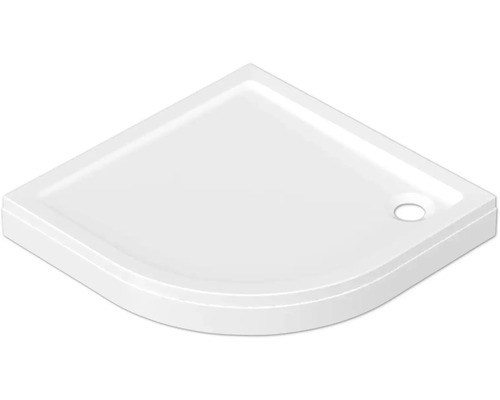 Receveur de douche quart-de-cercle form&style Hawaii 90 x 90 x 14 cm blanc brillant