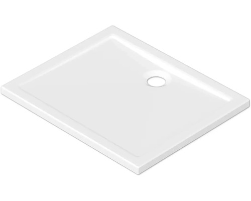 Receveur de douche Jungborn Cinque 75 x 90 x 4.5 cm blanc brillant 6037000 Receveur de douche rectangulaire avec évacuation