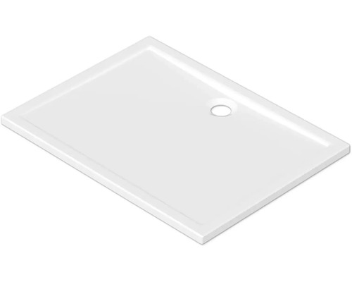 Receveur de douche Jungborn Cinque 90 x 120 x 4.5 cm blanc brillant 6031810 Receveur de douche rectangulaire avec écoulement