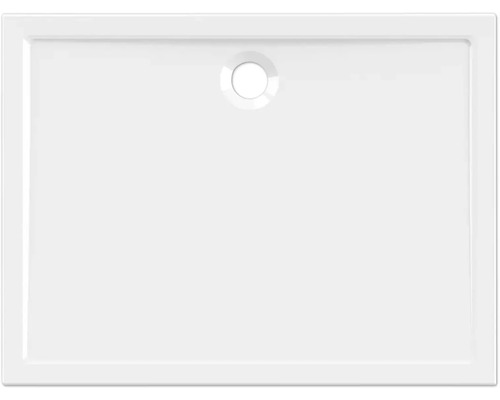Receveur de douche blanc avec écoulement