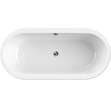 Baignoire îlot form&style SANSIBAR 75 x 160 cm blanc brillant