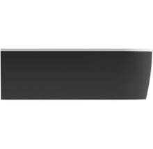 Baignoire form&style Sansibar 80 x 180 cm gauche blanc noir brillant