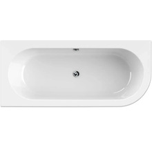Badewanne form&style SANSIBAR 80 x 180 cm links weiss glänzend