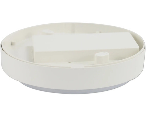 Vue intérieure d''un plafonnier LED rond avec boîtier en plastique