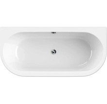 Baignoire ovale form&style SANSIBAR 75 x 160 cm blanc brillant