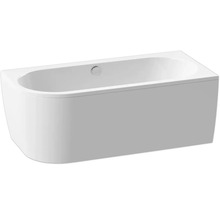 Baignoire form&style Sansibar 75 x 160 cm droite blanc brillant
