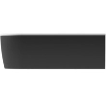 Baignoire form&style Sansibar 80 x 180 cm droite blanc noir brillant