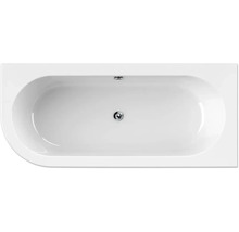 Vue de dessus d''une baignoire avec garniture d''écoulement