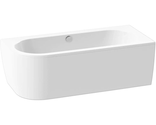 Badewanne form&style SANSIBAR 80 x 180 cm rechts weiss glänzend Rechteckige Badewanne mit Seitenverkleidung