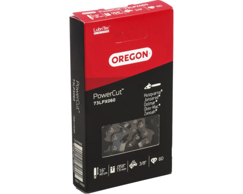 Chaîne de tronçonneuse OREGON 73LPX060E, 3/8" | 1,5 mm | 60 TG | VM | 40 cm Chaîne de tronçonneuse Oregon PowerCut 73LPX060 dans son emballage