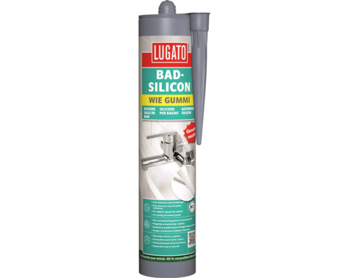 Silicone Lugato « Comme du caoutchouc » gris de 310 ml