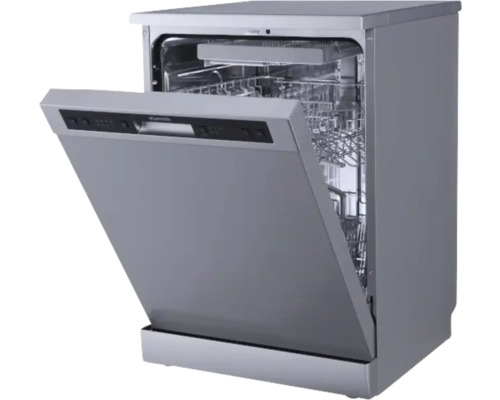 Offener Geschirrspüler mit Geschirrkörben