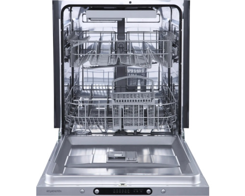 Lave-vaisselle ouvert avec vue intérieure