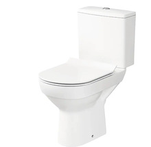 WC-Kombination City mit Spülkasten, WC-Sitz und Absenkautomatik weiss-thumb-0