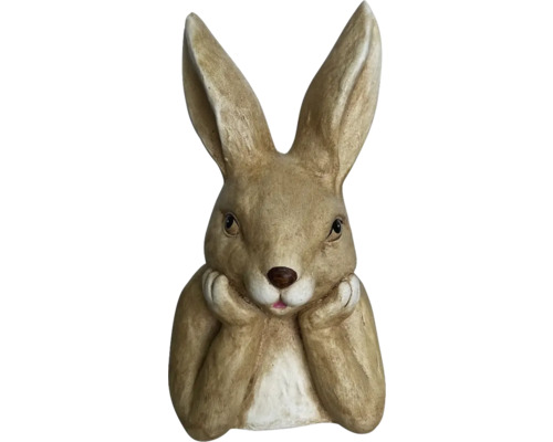 Dekofigur Lafiora Hase sitzend 23 cm braun