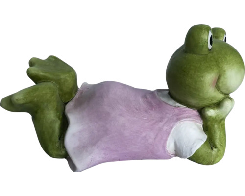 Figurine décorative Grenouille couchée pour le jardin
