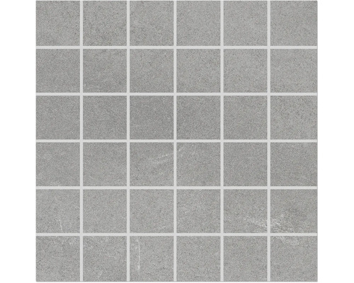 Mosaïque de carreaux avec pierres carrées
