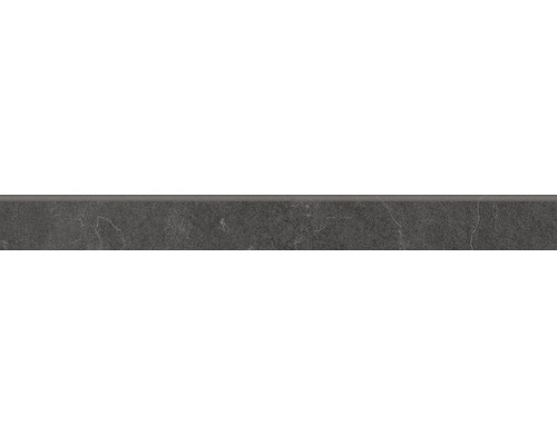 Sockelfliese Meran anthrazit BxLxS 6x59.7x0.6 cm Fliesenbordüre mit Steinoptik