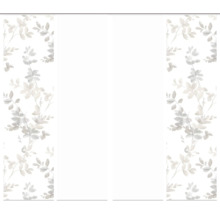 Porte coulissante avec motif de feuilles pour armoires