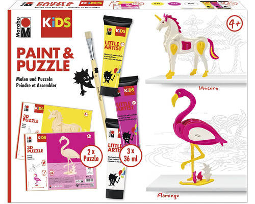 Marabu KiDS Little Artist Paint & Puzzle Einhorn