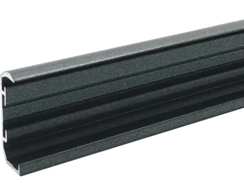 Guidage latéral en U A1 adhésif anthracite 22 mm pour store plissé SOLUNA sur mesure Guidage latéral en U A1 adhésif anthracite 22 mm pour store plissé SOLUNA sur mesure