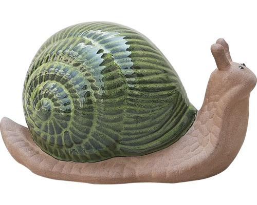 Figurine décorative Lafiora Escargot 20 cm vert